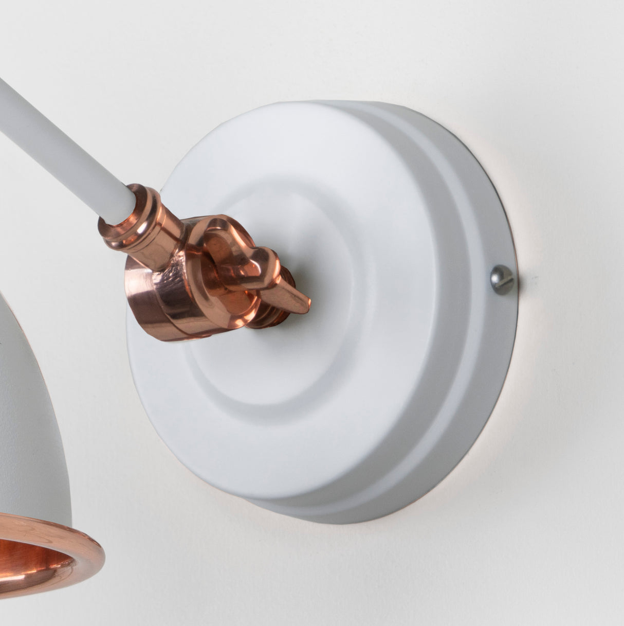 From The Anvil - Hammered Copper Brindley Wall Light in Flock | Sku. 49717SF | Trade Door Handles.