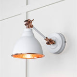 From The Anvil - Hammered Copper Brindley Wall Light in Flock | Sku. 49717SF | Trade Door Handles.