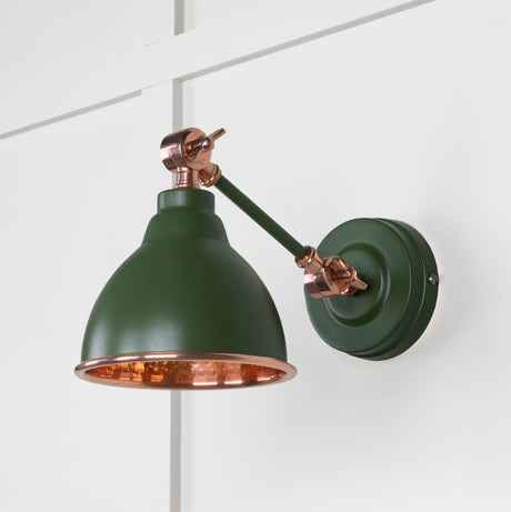 From The Anvil - Hammered Copper Brindley Wall Light in Heath | Sku. 49717SH | Trade Door Handles.