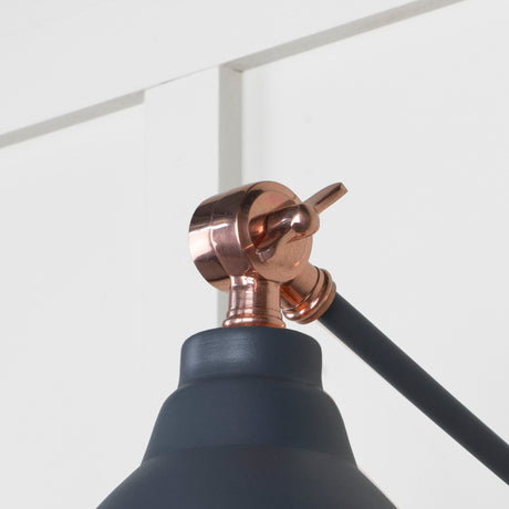 From The Anvil - Hammered Copper Brindley Wall Light in Slate | Sku. 49717SSL | Trade Door Handles.