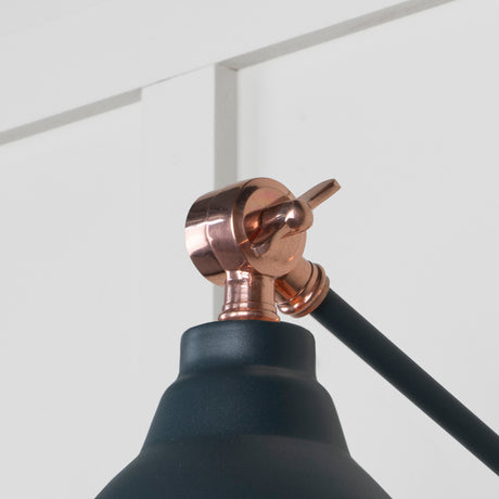 From The Anvil - Hammered Copper Brindley Wall Light in Soot | Sku. 49717SSO | Trade Door Handles.