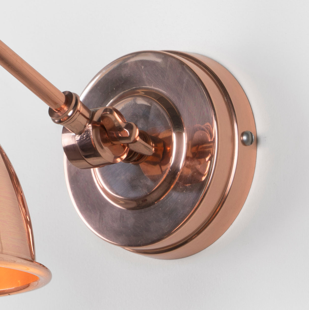 From The Anvil - Hammered Copper Brindley Wall Light | Sku. 49717 | Trade Door Handles.