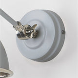 From The Anvil - Hammered Nickel Brindley Wall Light in Birch | Sku. 49718SBI | Trade Door Handles.