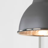From The Anvil - Hammered Nickel Brindley Wall Light in Bluff | Sku. 49718SBL | Trade Door Handles.