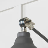 From The Anvil - Hammered Nickel Brindley Wall Light in Bluff | Sku. 49718SBL | Trade Door Handles.