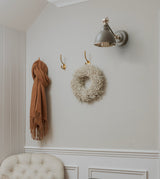 From The Anvil - Hammered Nickel Brindley Wall Light in Bluff | Sku. 49718SBL | Trade Door Handles.