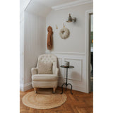 From The Anvil - Hammered Nickel Brindley Wall Light in Bluff | Sku. 49718SBL | Trade Door Handles.