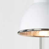 From The Anvil - Hammered Nickel Brindley Wall Light in Flock | Sku. 49718SF | Trade Door Handles.
