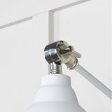 From The Anvil - Hammered Nickel Brindley Wall Light in Flock | Sku. 49718SF | Trade Door Handles.