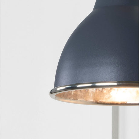 From The Anvil - Hammered Nickel Brindley Wall Light in Slate | Sku. 49718SSL | Trade Door Handles.