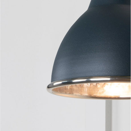 From The Anvil - Hammered Nickel Brindley Wall Light in Soot | Sku. 49718SSO | Trade Door Handles.