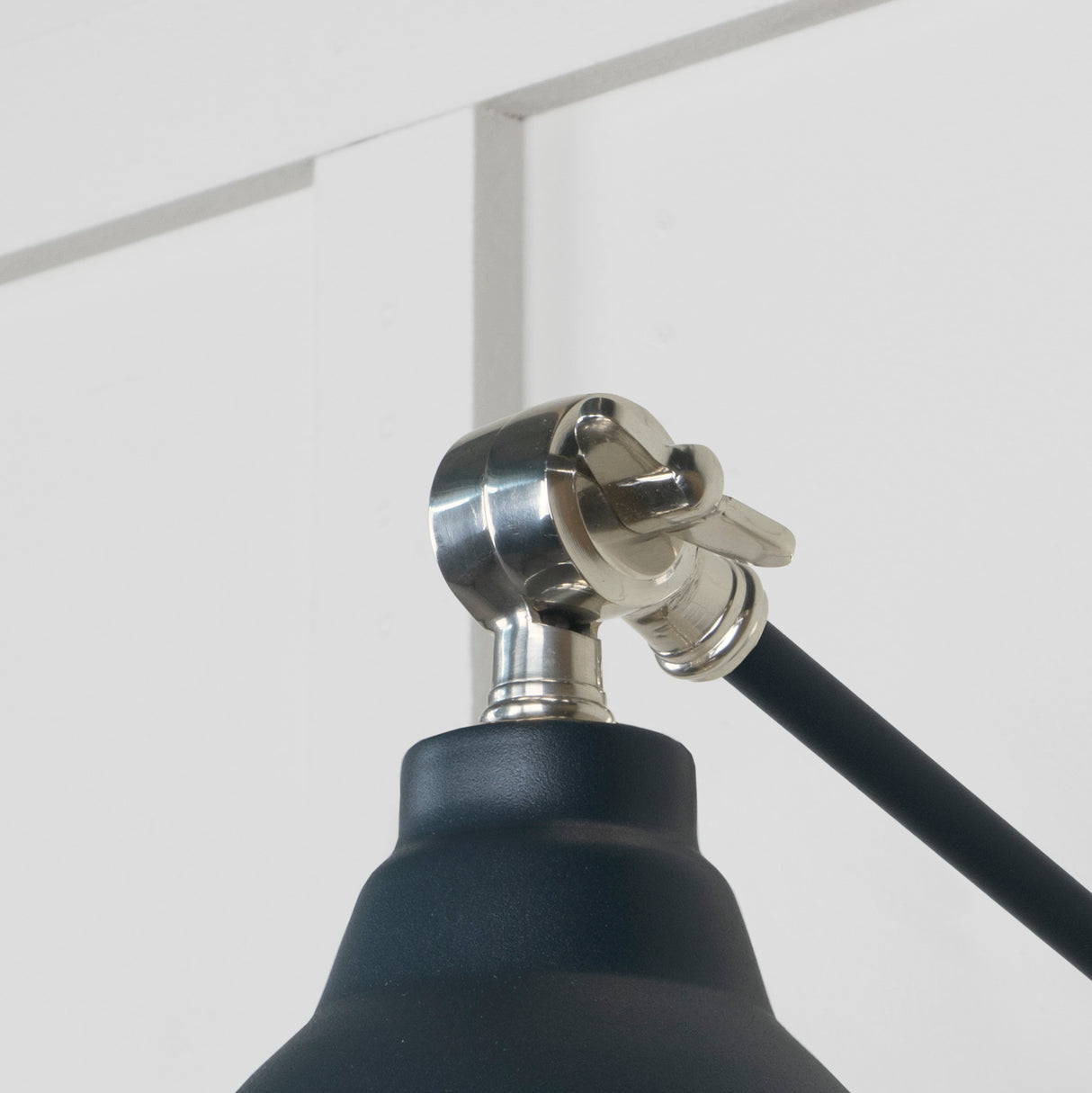 From The Anvil - Hammered Nickel Brindley Wall Light in Soot | Sku. 49718SSO | Trade Door Handles.