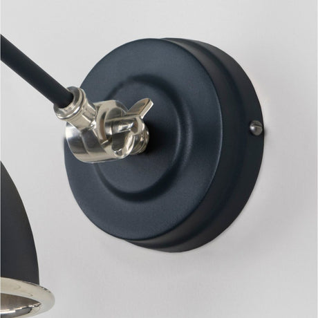 From The Anvil - Hammered Nickel Brindley Wall Light in Soot | Sku. 49718SSO | Trade Door Handles.