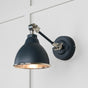 From The Anvil - Hammered Nickel Brindley Wall Light in Soot | Sku. 49718SSO | Trade Door Handles.