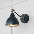 From The Anvil - Hammered Nickel Brindley Wall Light in Soot | Sku. 49718SSO | Trade Door Handles.