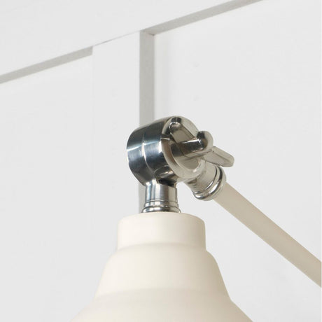 From The Anvil - Hammered Nickel Brindley Wall Light in Teasel | Sku. 49718STE | Trade Door Handles.