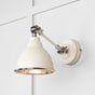 From The Anvil - Hammered Nickel Brindley Wall Light in Teasel | Sku. 49718STE | Trade Door Handles.
