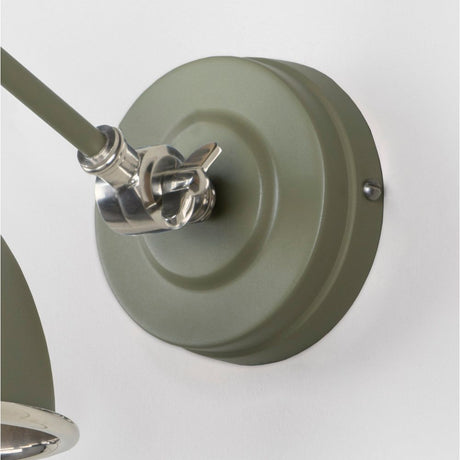 From The Anvil - Hammered Nickel Brindley Wall Light in Tump | Sku. 49718STU | Trade Door Handles.