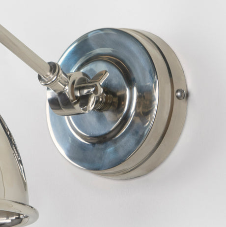 From The Anvil - Hammered Nickel Brindley Wall Light | Sku. 49718 | Trade Door Handles.