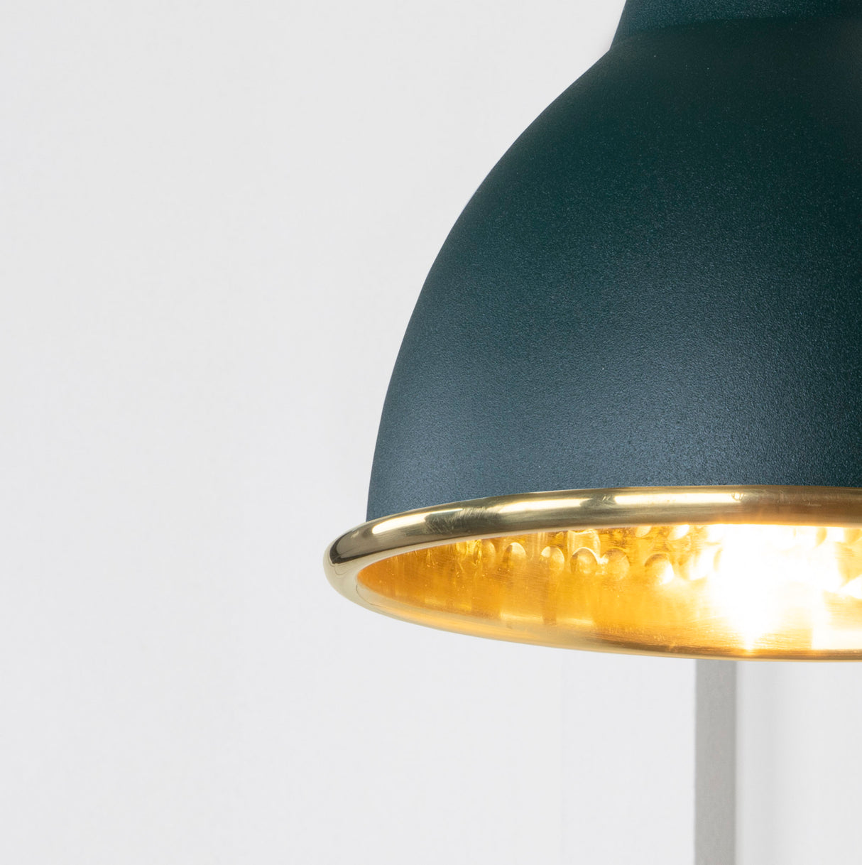 From The Anvil - Hammered Brass Brindley Wall Light in Dingle | Sku. 49719SDI | Trade Door Handles.