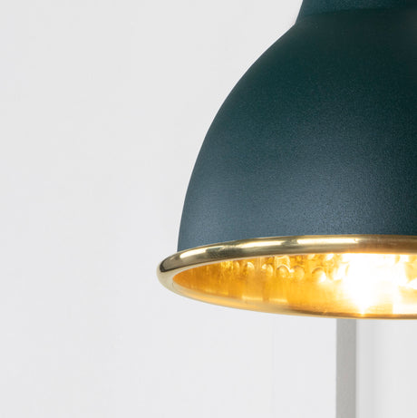 From The Anvil - Hammered Brass Brindley Wall Light in Dingle | Sku. 49719SDI | Trade Door Handles.