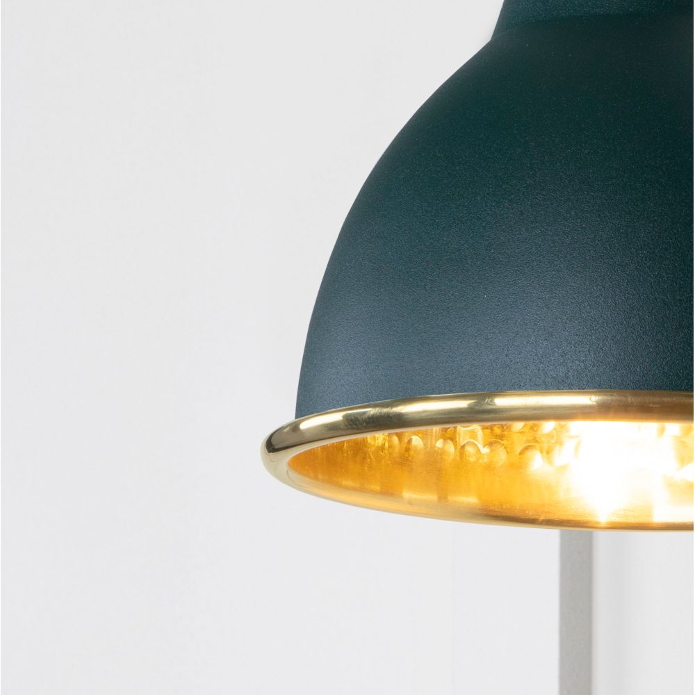 From The Anvil - Hammered Brass Brindley Wall Light in Dingle | Sku. 49719SDI | Trade Door Handles.