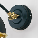 From The Anvil - Hammered Brass Brindley Wall Light in Dingle | Sku. 49719SDI | Trade Door Handles.