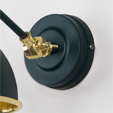 From The Anvil - Hammered Brass Brindley Wall Light in Dingle | Sku. 49719SDI | Trade Door Handles.