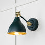 From The Anvil - Hammered Brass Brindley Wall Light in Dingle | Sku. 49719SDI | Trade Door Handles.