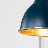 From The Anvil - Hammered Brass Brindley Wall Light in Dusk | Sku. 49719SDU | Trade Door Handles.