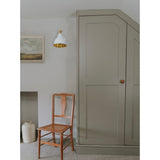 From The Anvil - Hammered Brass Brindley Wall Light in Flock | Sku. 49719SF | Trade Door Handles.