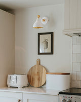 From The Anvil - Hammered Brass Brindley Wall Light in Flock | Sku. 49719SF | Trade Door Handles.