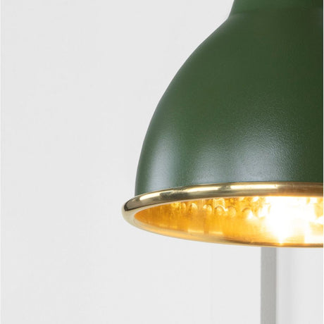 From The Anvil - Hammered Brass Brindley Wall Light in Heath | Sku. 49719SH | Trade Door Handles.