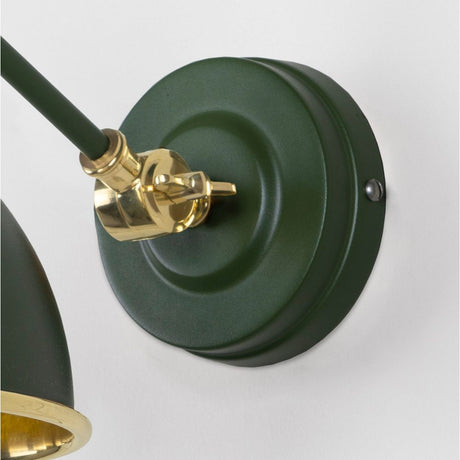 From The Anvil - Hammered Brass Brindley Wall Light in Heath | Sku. 49719SH | Trade Door Handles.