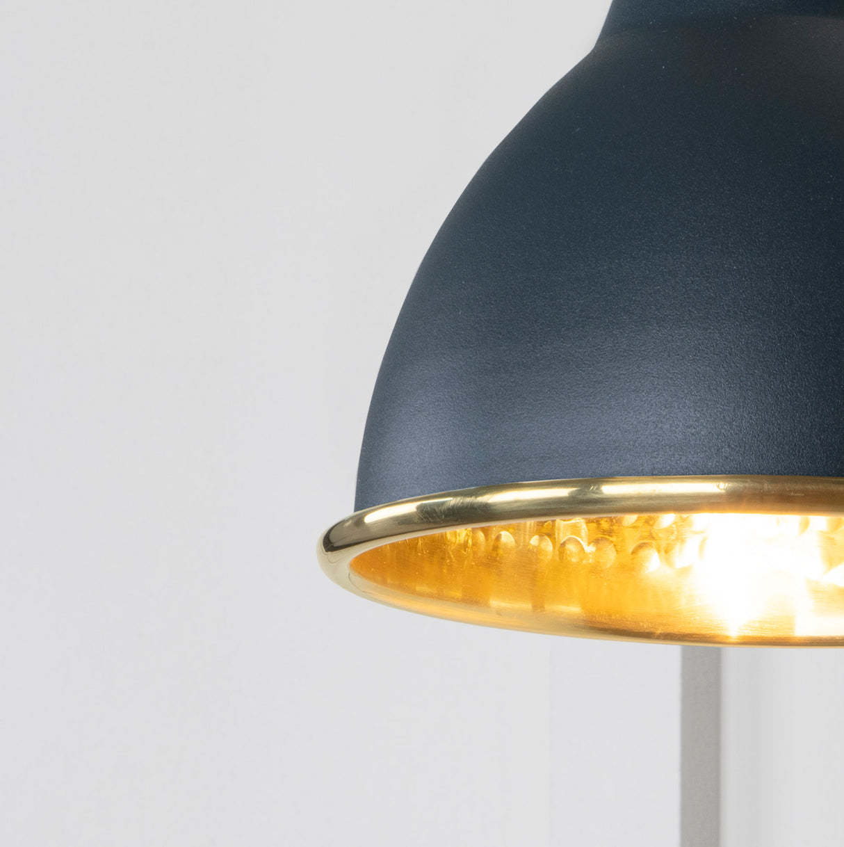 From The Anvil - Hammered Brass Brindley Wall Light in Soot | Sku. 49719SSO | Trade Door Handles.