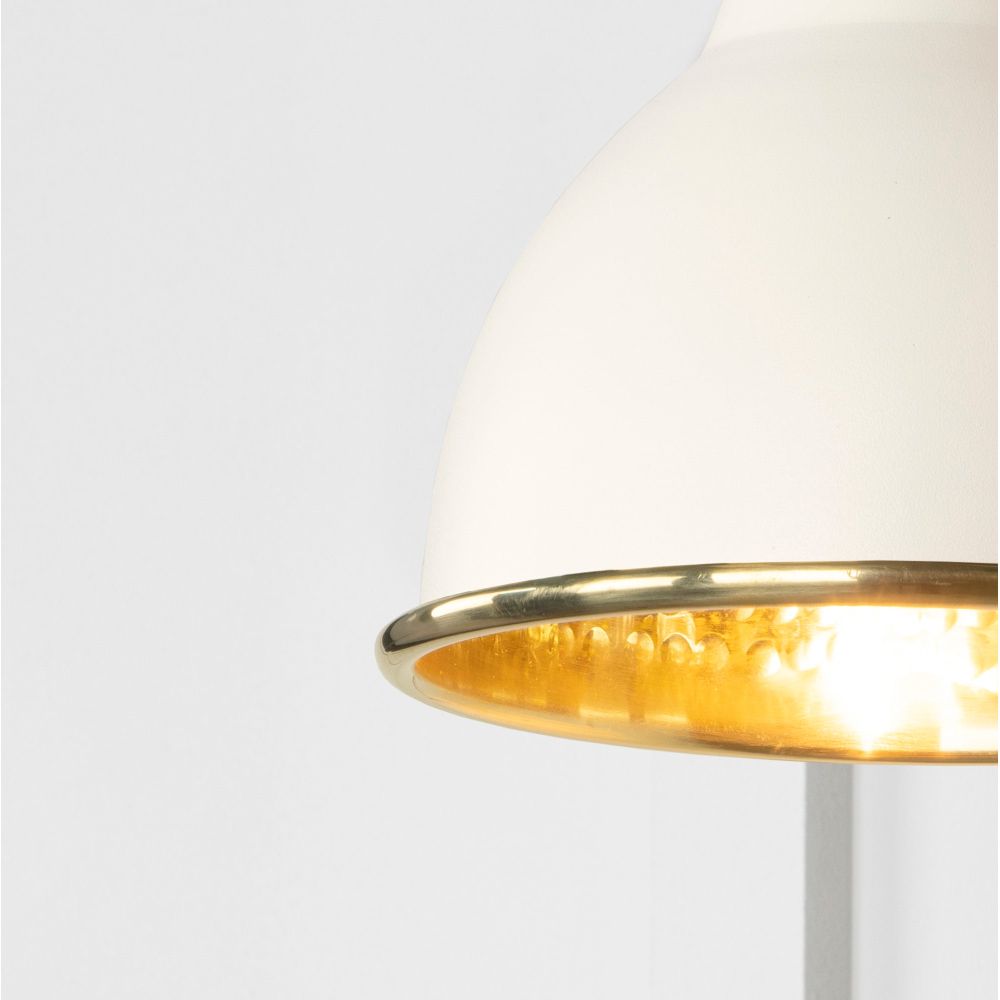 From The Anvil - Hammered Brass Brindley Wall Light in Teasel | Sku. 49719STE | Trade Door Handles.