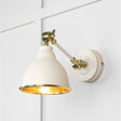 From The Anvil - Hammered Brass Brindley Wall Light in Teasel | Sku. 49719STE | Trade Door Handles.