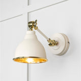 From The Anvil - Hammered Brass Brindley Wall Light in Teasel | Sku. 49719STE | Trade Door Handles.
