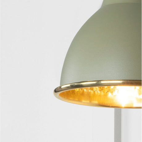 From The Anvil - Hammered Brass Brindley Wall Light in Tump | Sku. 49719STU | Trade Door Handles.