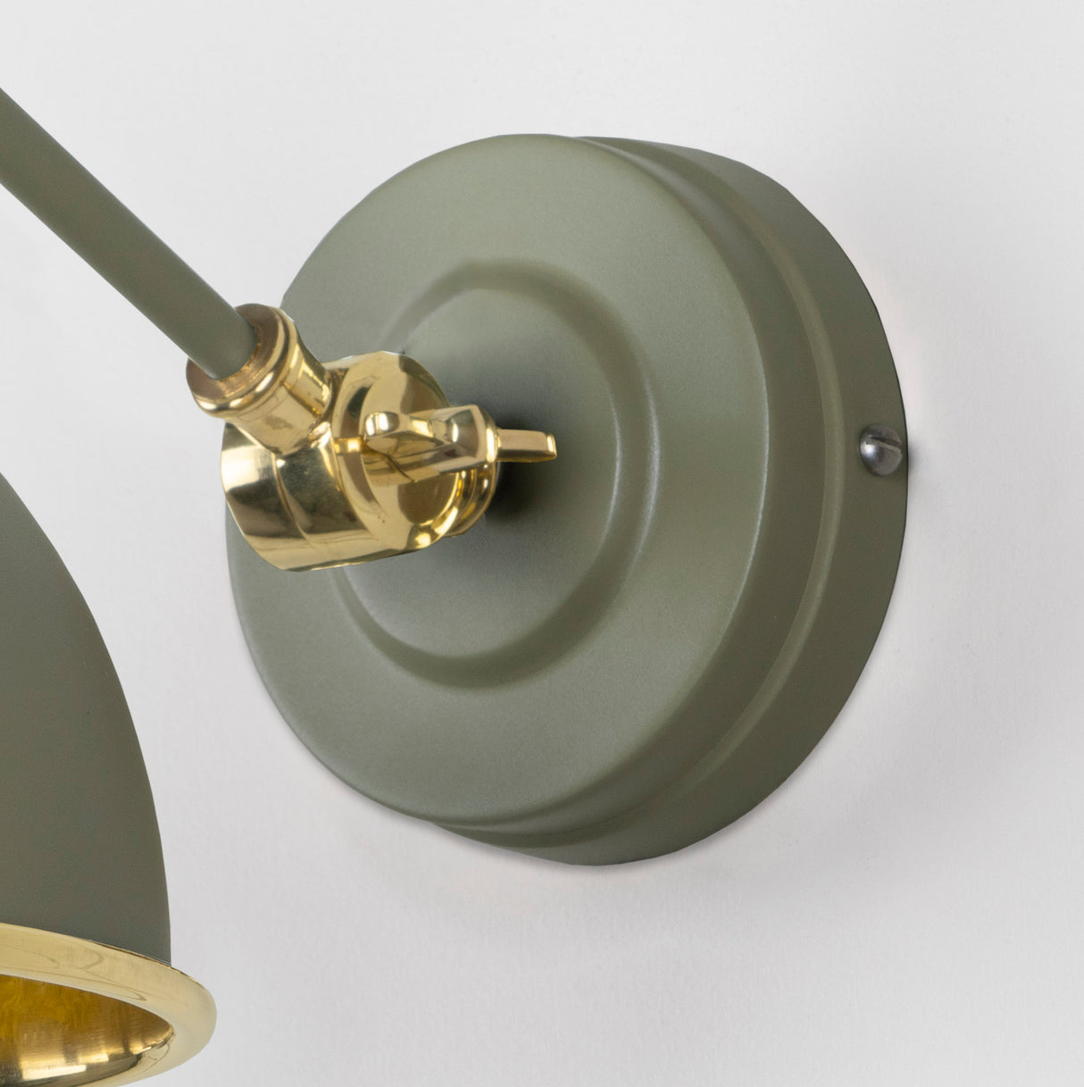From The Anvil - Hammered Brass Brindley Wall Light in Tump | Sku. 49719STU | Trade Door Handles.