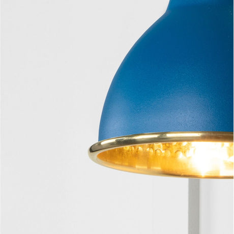 From The Anvil - Hammered Brass Brindley Wall Light in Upstream | Sku. 49719SU | Trade Door Handles.