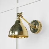 From The Anvil - Hammered Brass Brindley Wall Light | Sku. 49719 | Trade Door Handles.