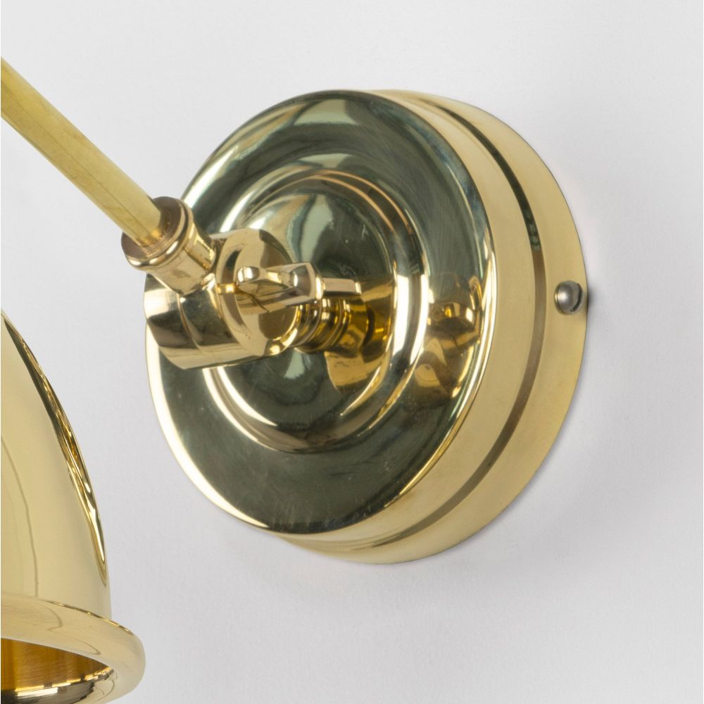 From The Anvil - Hammered Brass Brindley Wall Light | Sku. 49719 | Trade Door Handles.