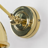 From The Anvil - Hammered Brass Brindley Wall Light | Sku. 49719 | Trade Door Handles.