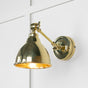 From The Anvil - Hammered Brass Brindley Wall Light | Sku. 49719 | Trade Door Handles.