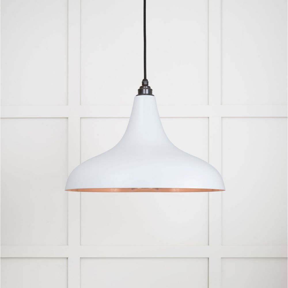 From The Anvil - Smooth Copper Frankley Pendant in Birch | Sku. 49720SBI | Trade Door Handles.
