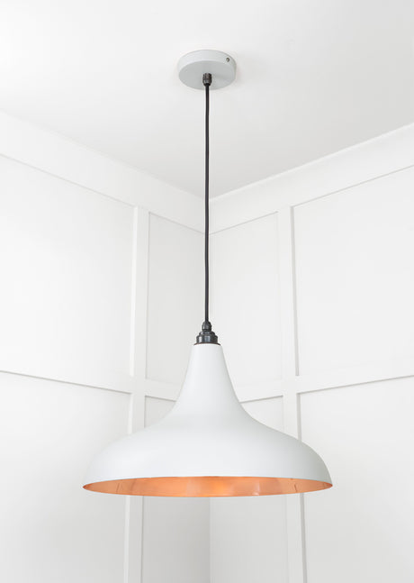 From The Anvil - Smooth Copper Frankley Pendant in Birch | Sku. 49720SBI | Trade Door Handles.
