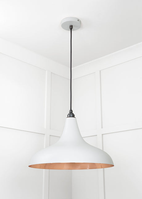 From The Anvil - Smooth Copper Frankley Pendant in Birch | Sku. 49720SBI | Trade Door Handles.