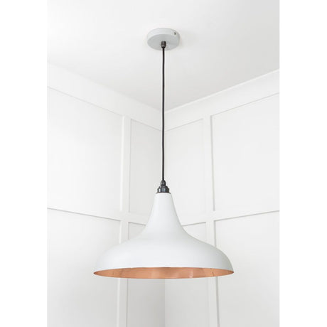 From The Anvil - Smooth Copper Frankley Pendant in Birch | Sku. 49720SBI | Trade Door Handles.