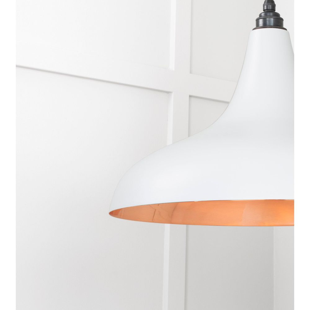 From The Anvil - Smooth Copper Frankley Pendant in Birch | Sku. 49720SBI | Trade Door Handles.